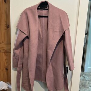 NWT Tahari wrap wool blend coat